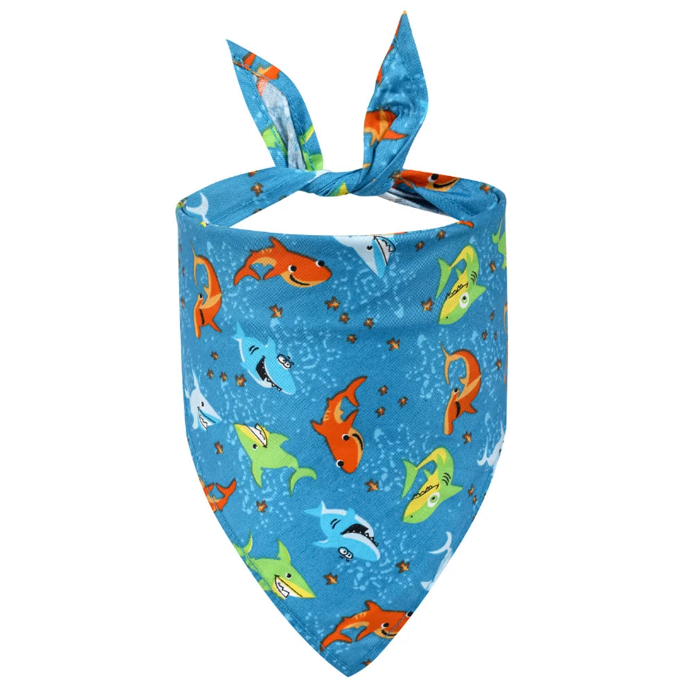 Soft Washable Floral Dog Bandana Scarf for Everyday Pet Wear