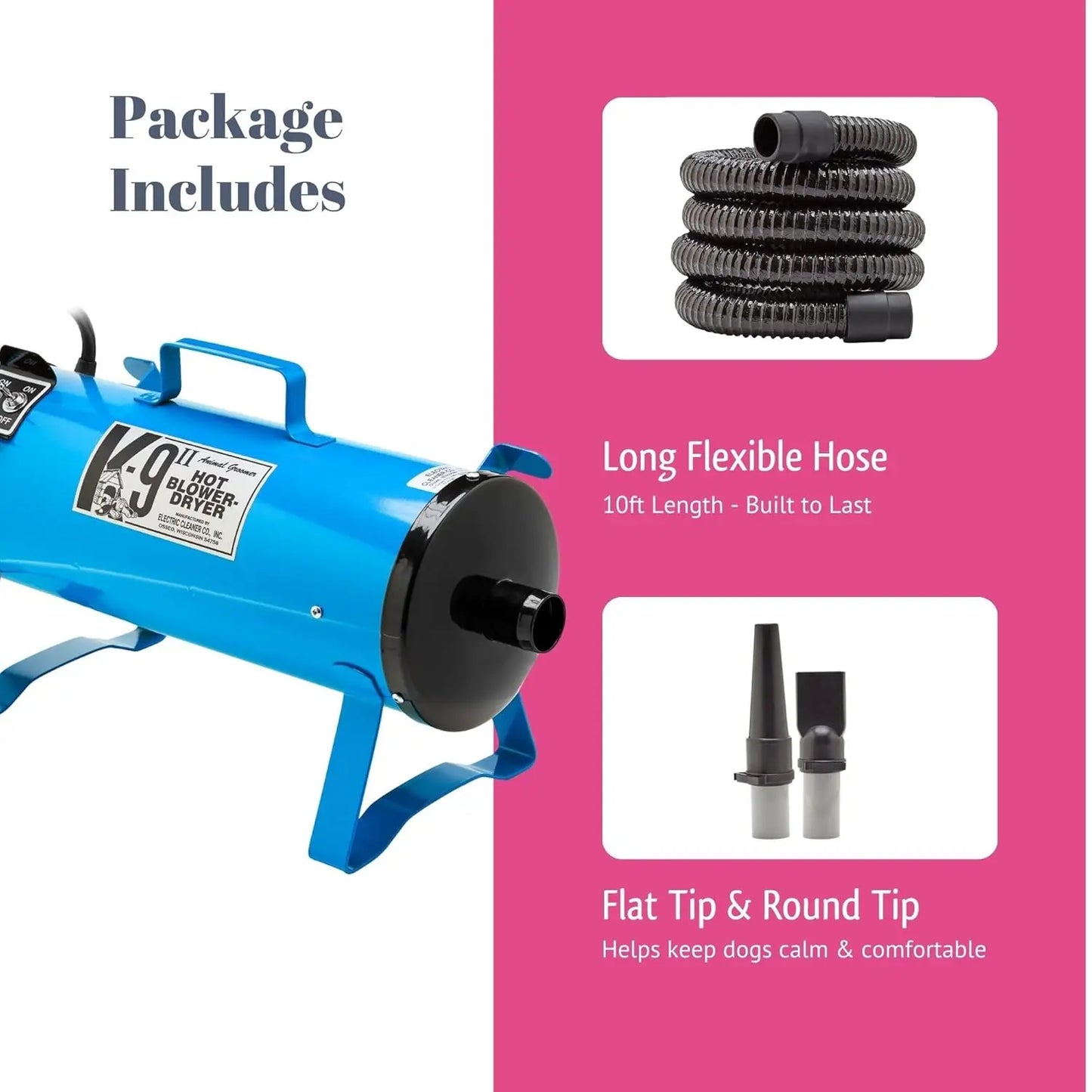 ECC K-9 II Variable Speed Dog Dryer Professional Grooming Blower