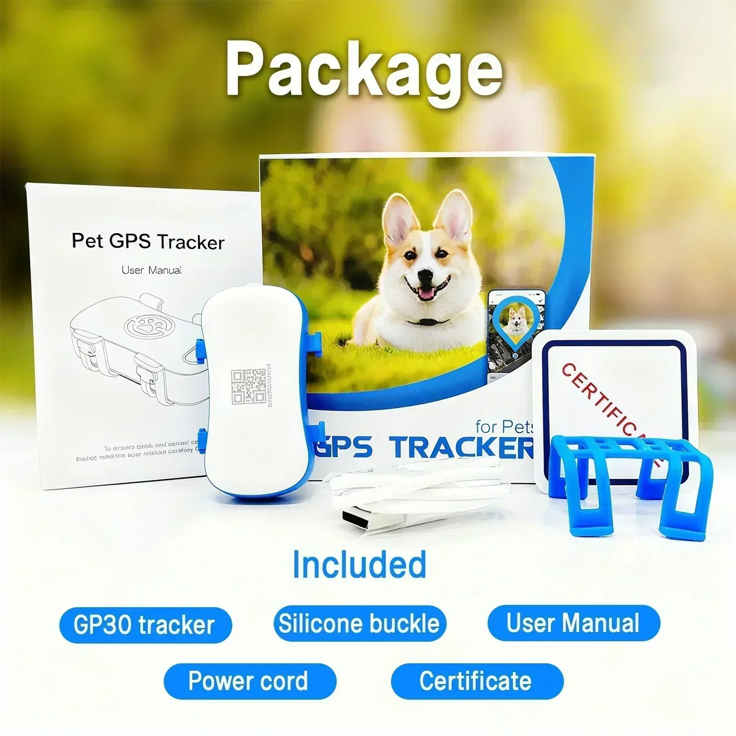 WANWAYTECH GPS Pet Tracker 4G Real Time Tracking For Dogs And Cats