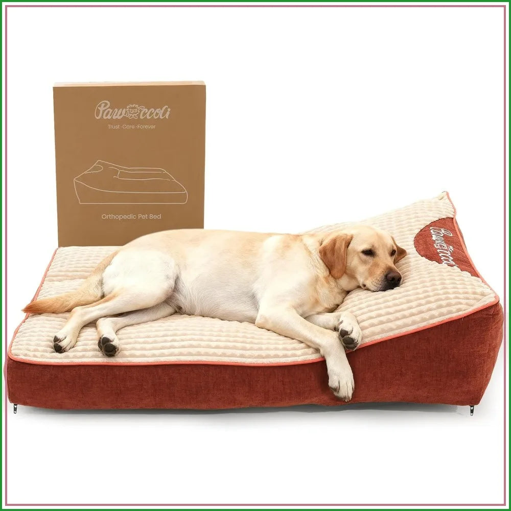 Orthopedic Dog Bed For Crate With Washable Cover Mat