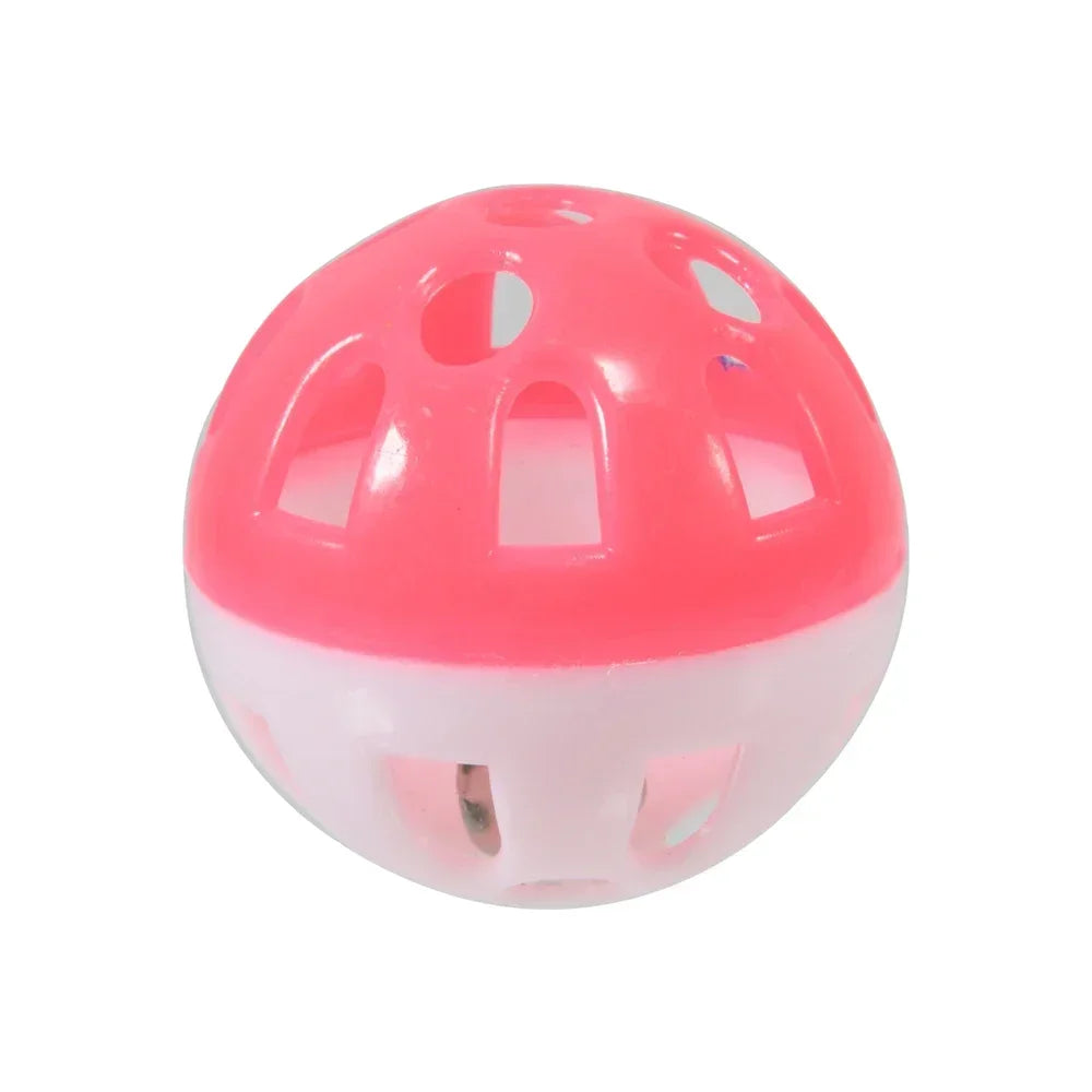 Colorful Hollow Rolling Bell Ball Bird Toy For Parrots