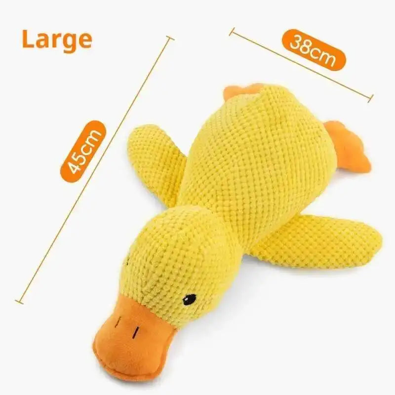Squeaky Plush Duck Dog Toy Bite Resistant Puppy Chew Toy