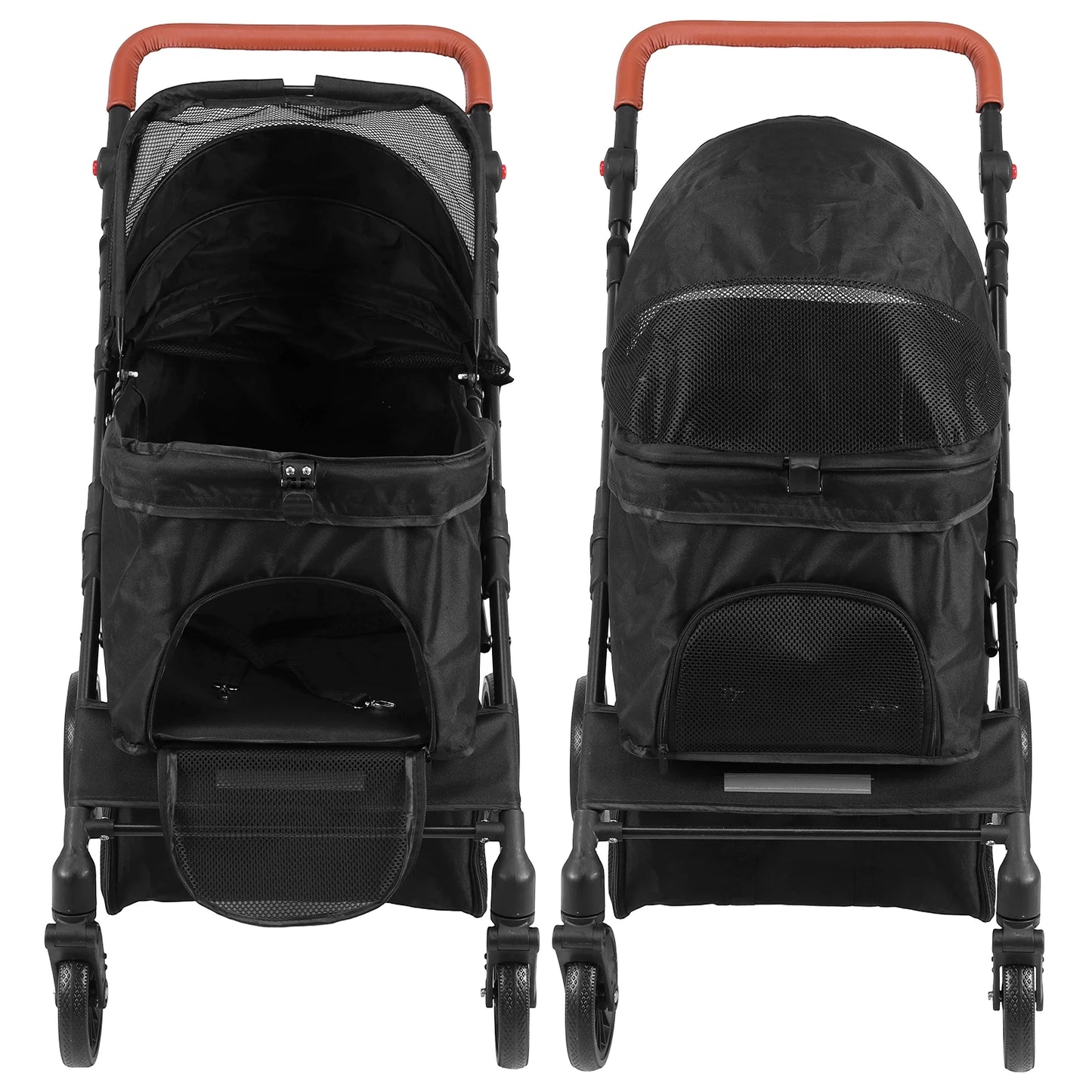 Shunmaii Pet Stroller Foldable Jogger For Small And Medium Dogs