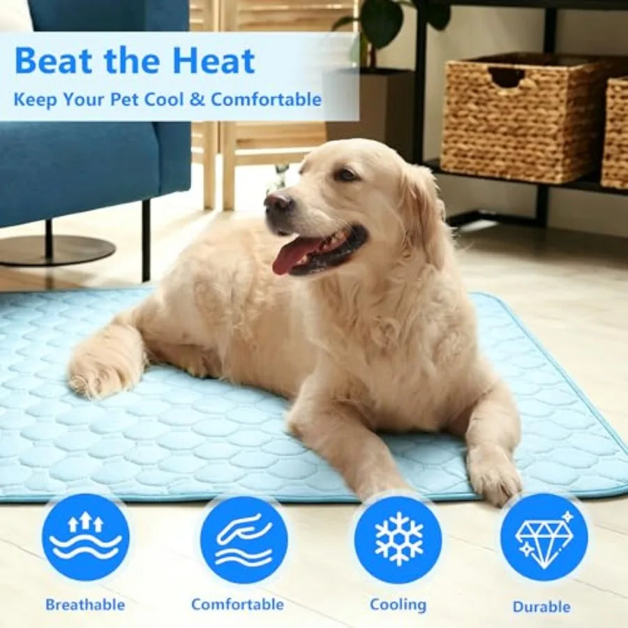 Self Cooling Dog Mat Non Slip Summer Pet Chill Blanket