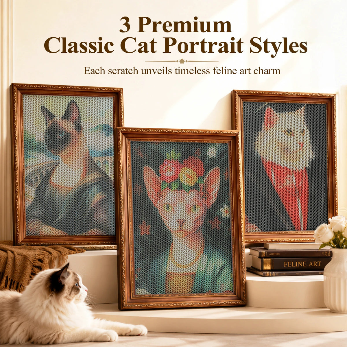 PAWZ Road Cardboard Cat Wall Scratcher Boards With Adhesive Strips