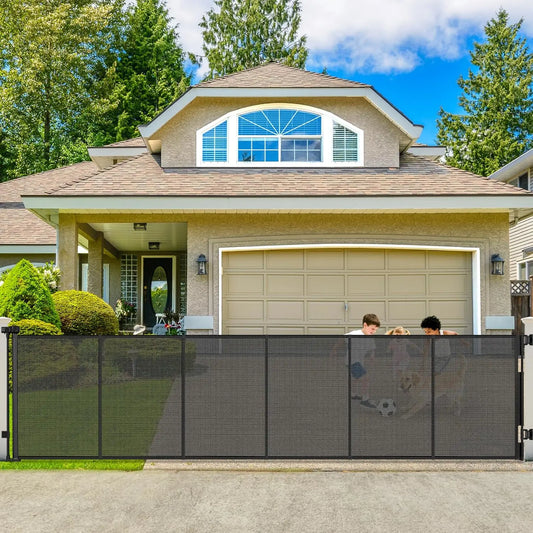 Retractable Pet Gate For Indoor Outdoor Use Versatile