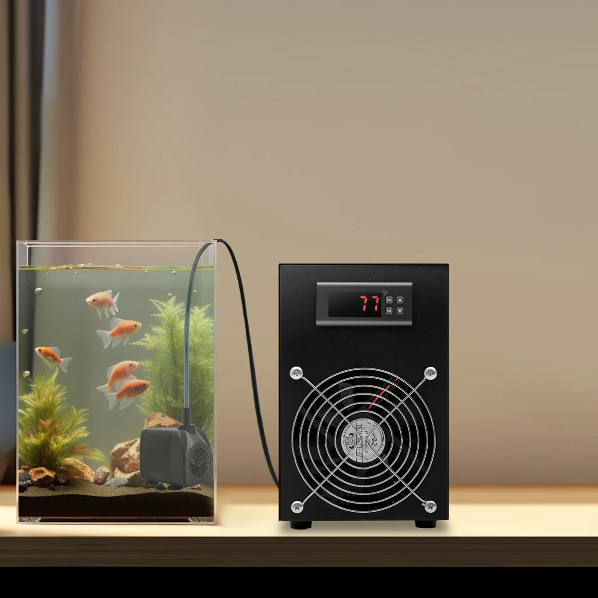 200W Aquarium Chiller With Digital Display And Temperature Control