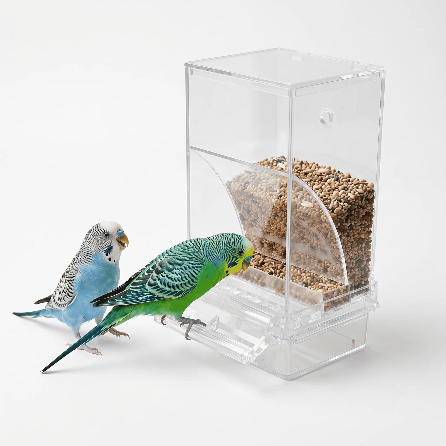 No Mess Automatic Bird Feeder With Clear Acrylic Seed Dispenser