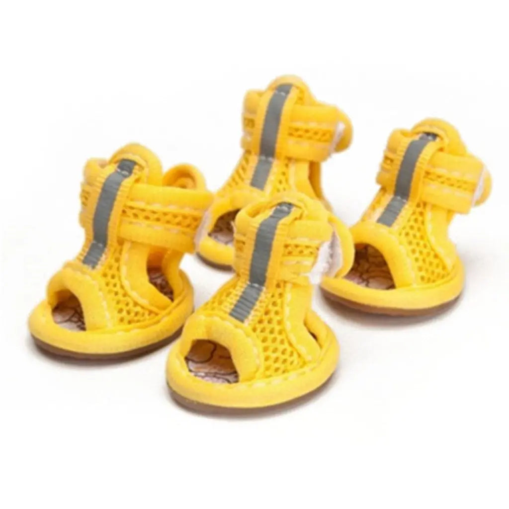 Breathable Anti Slip Dog Sandals With Reflective Strap