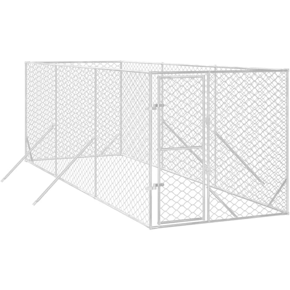 Outdoor Dog Kennel Cage Galvanized Steel Pet House For Dogs