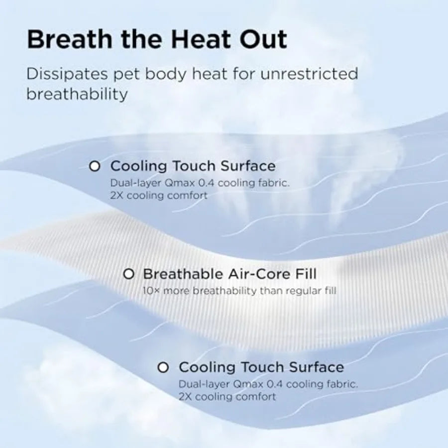 Breathable Air Core Pet Cooling Blanket For Small Dogs