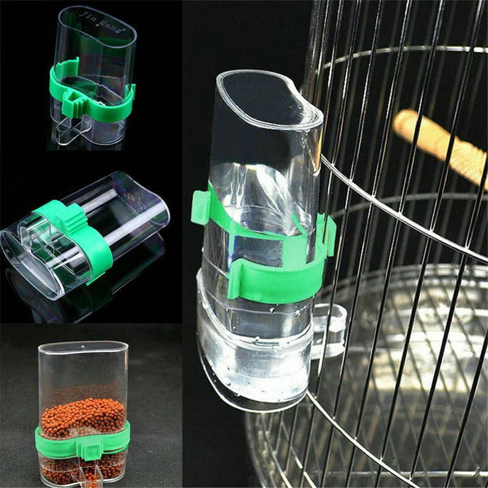 Automatic Parrot Feeder and Drinker Cup for Bird Supplies