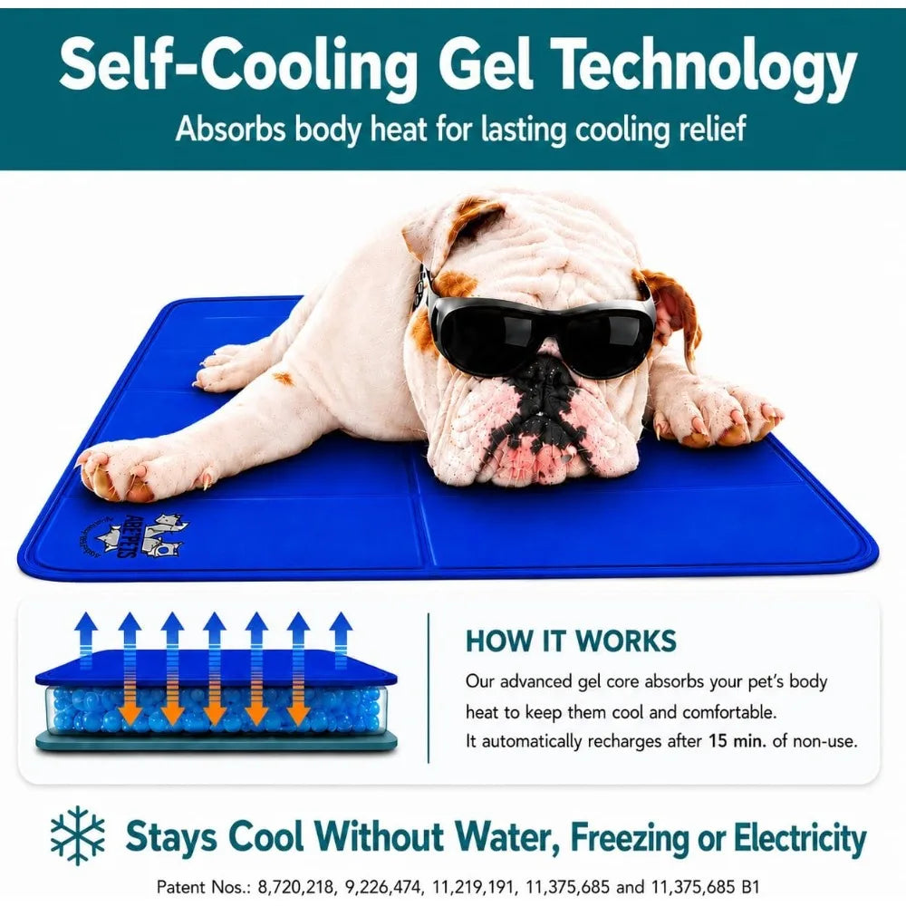 Self Cooling Dog Mat Non Toxic Gel Pad No Electricity Needed