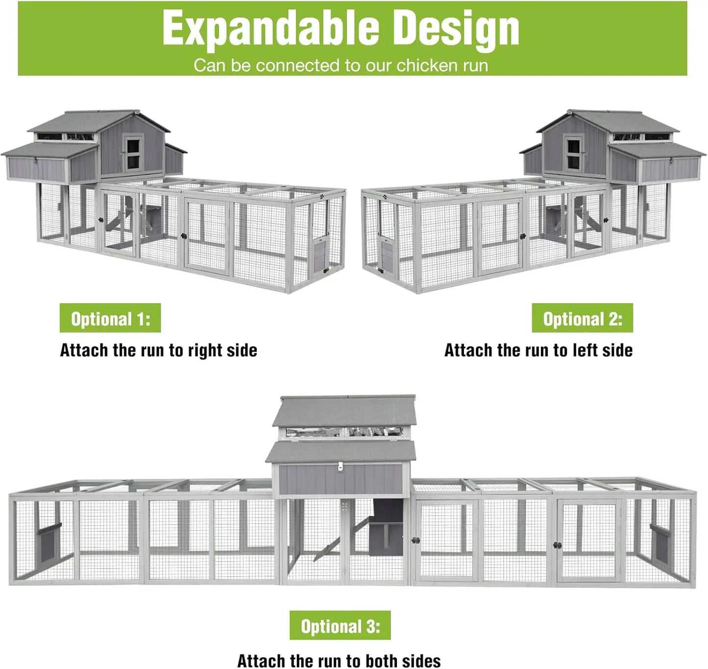 Foldable Outdoor Chicken Coop With Nesting Boxes And Perches