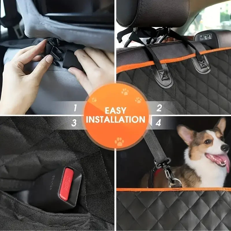 Dog Car Back Seat Cover Waterproof Nonslip Hammock For Pets