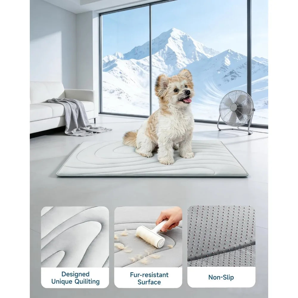 Self Cooling Dog Mat Non Slip Washable Pad For Indoor Outdoor Use