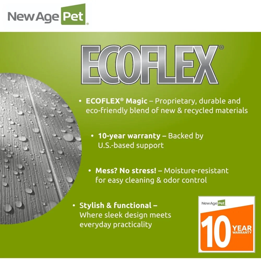 Durable Composite Pet Kennel With End Table