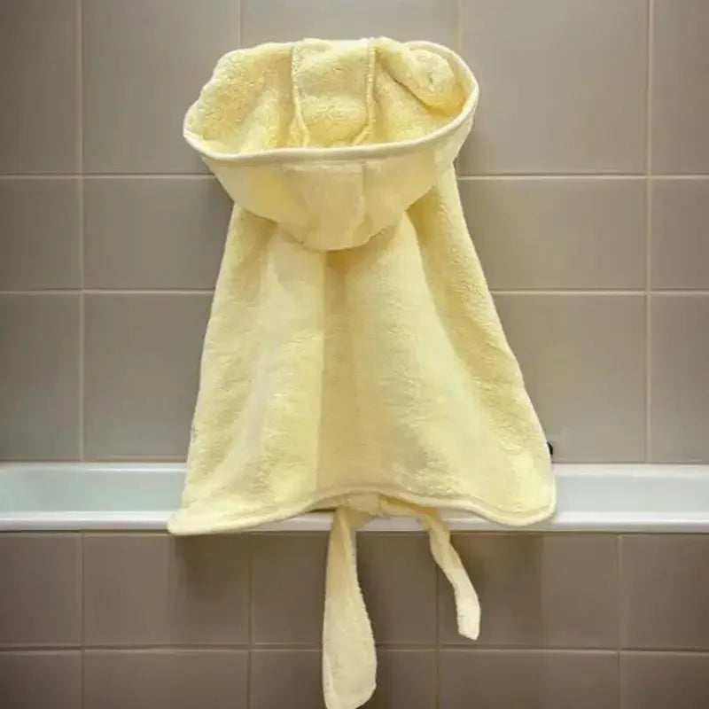 Pet Towels Bathrobes With Cap Super Absorbent for Dogs Cats