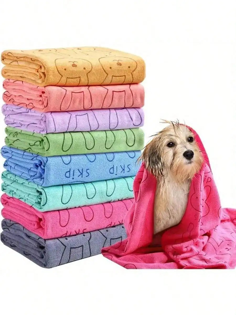 Ultra Fine Pet Towel Quick Dry For Small Cats Dogs