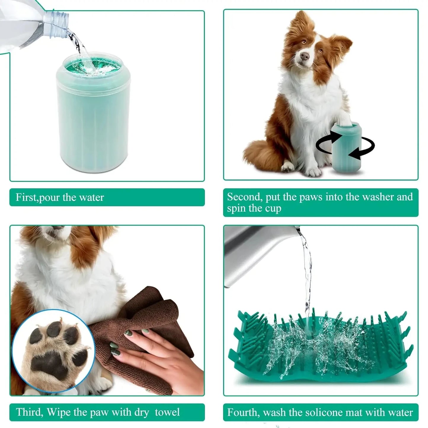 Soft Silicone Pet Foot Wash Container For Cats And Dogs
