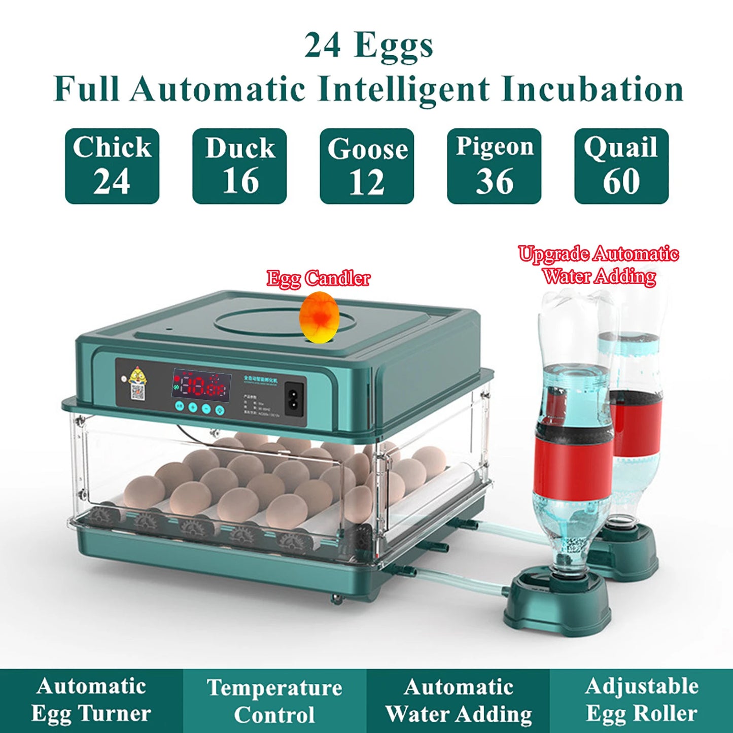 Egg Automatic Incubator for Poultry Hatching Machines