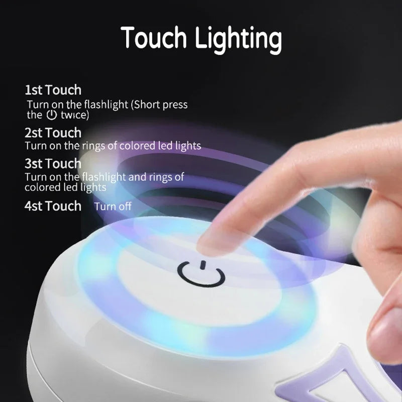 LED Retractable Dog Leash With Light For Pets Night Safety