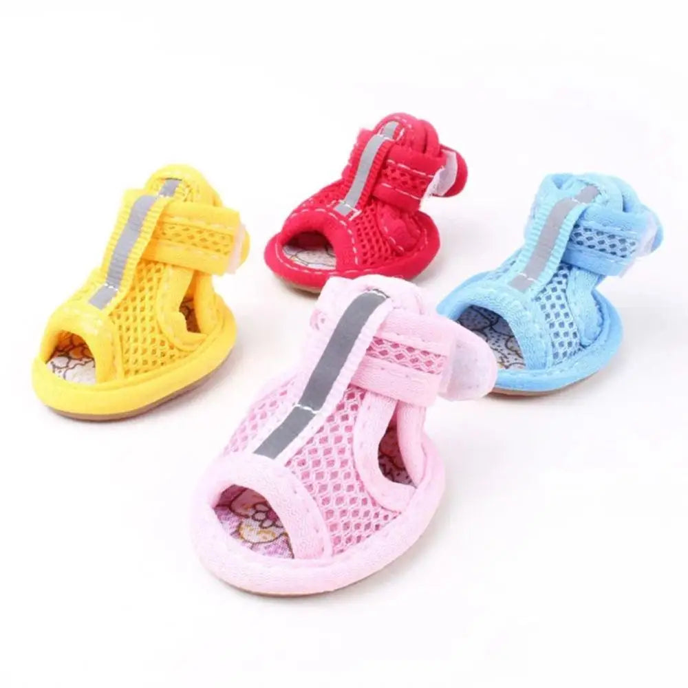 Breathable Anti Slip Dog Sandals With Reflective Strap