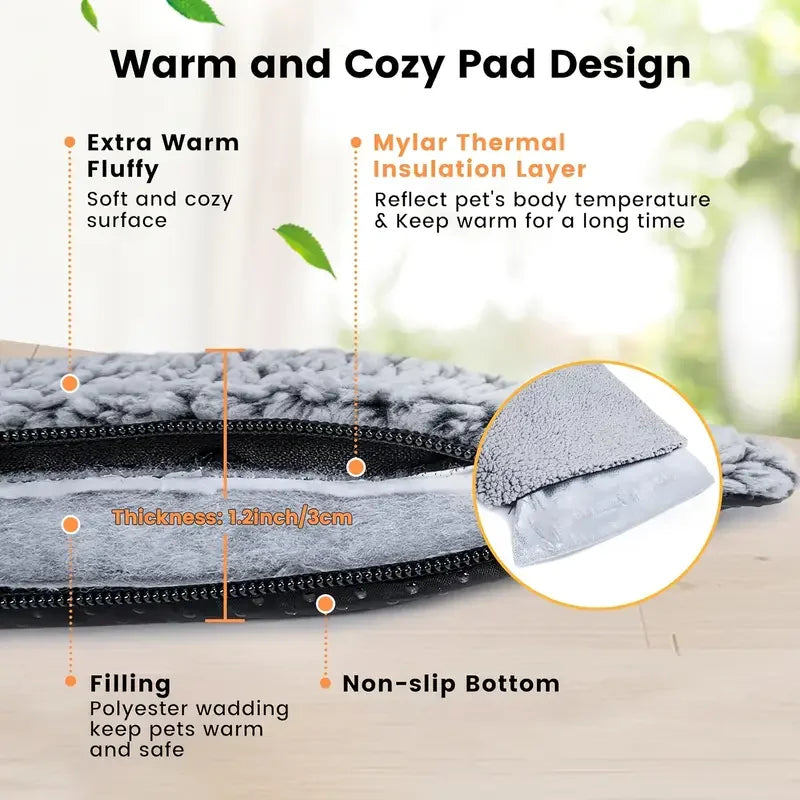 Winter Self-Heating Pet Pad Blanket for Dogs and Cats