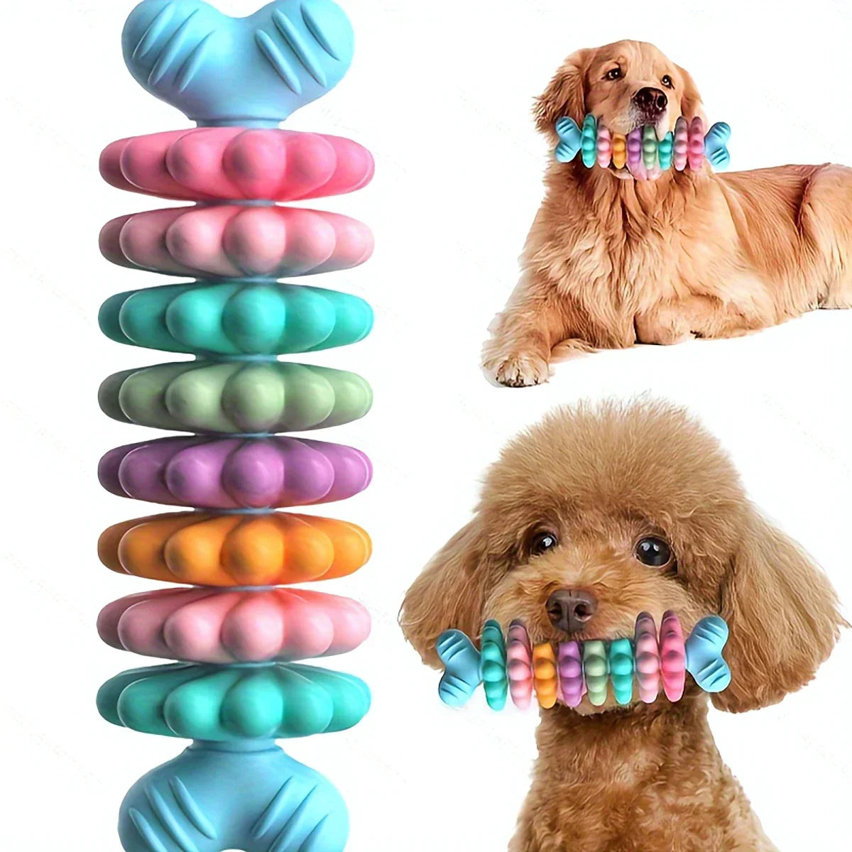 Dog Chew Bone Toy Durable Teething Dental Care For Gnawing