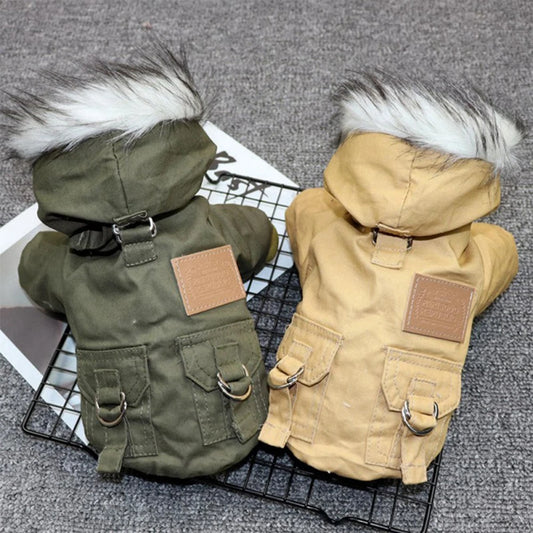 Dog Winter Coat For Small Medium Dogs Thickened Warm Hoodie