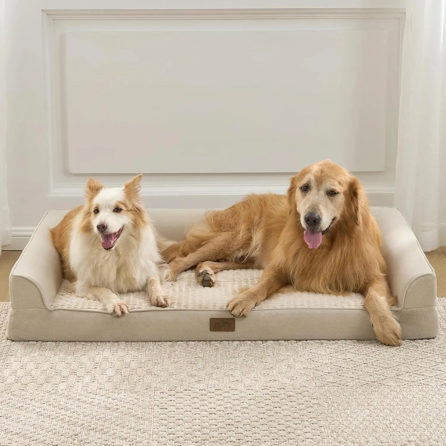 Orthopedic Dog Bed With Waterproof Lining And Egg Crate Foam Up To 100 Lbs