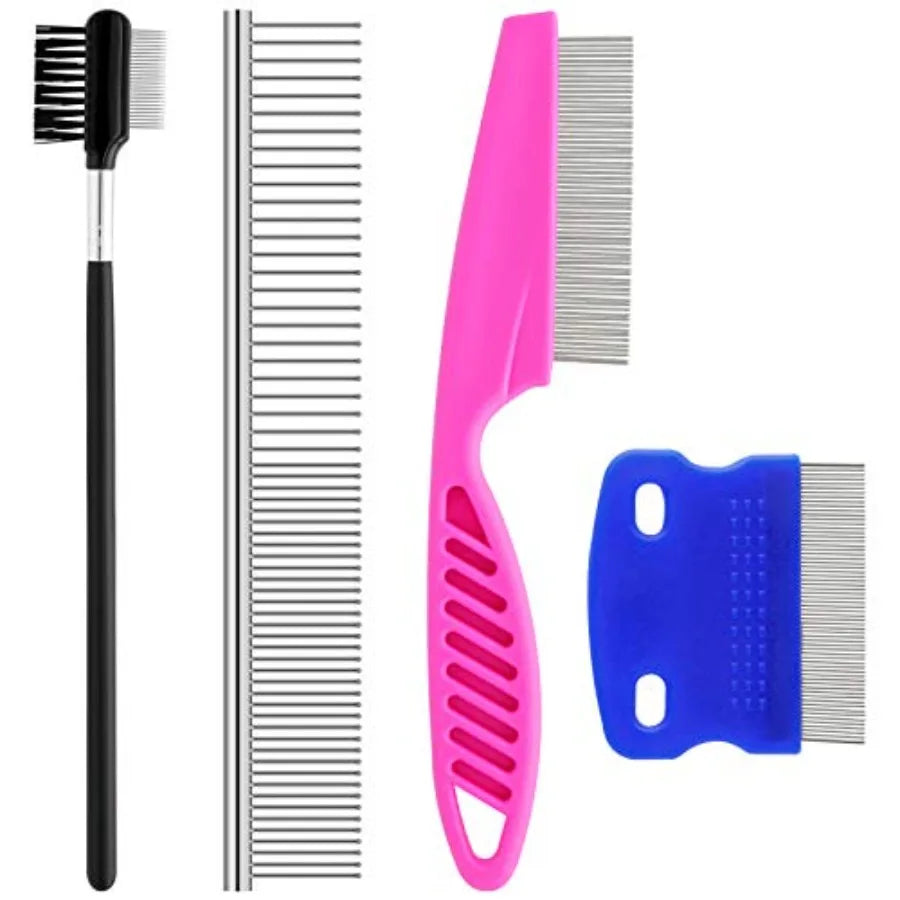 Small Dogs Grooming Comb Kit 2 In 1 TearStain Remover