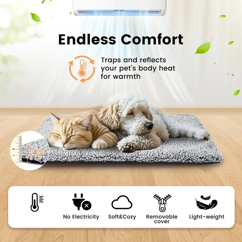 Winter Self-Heating Pet Pad Blanket for Dogs and Cats