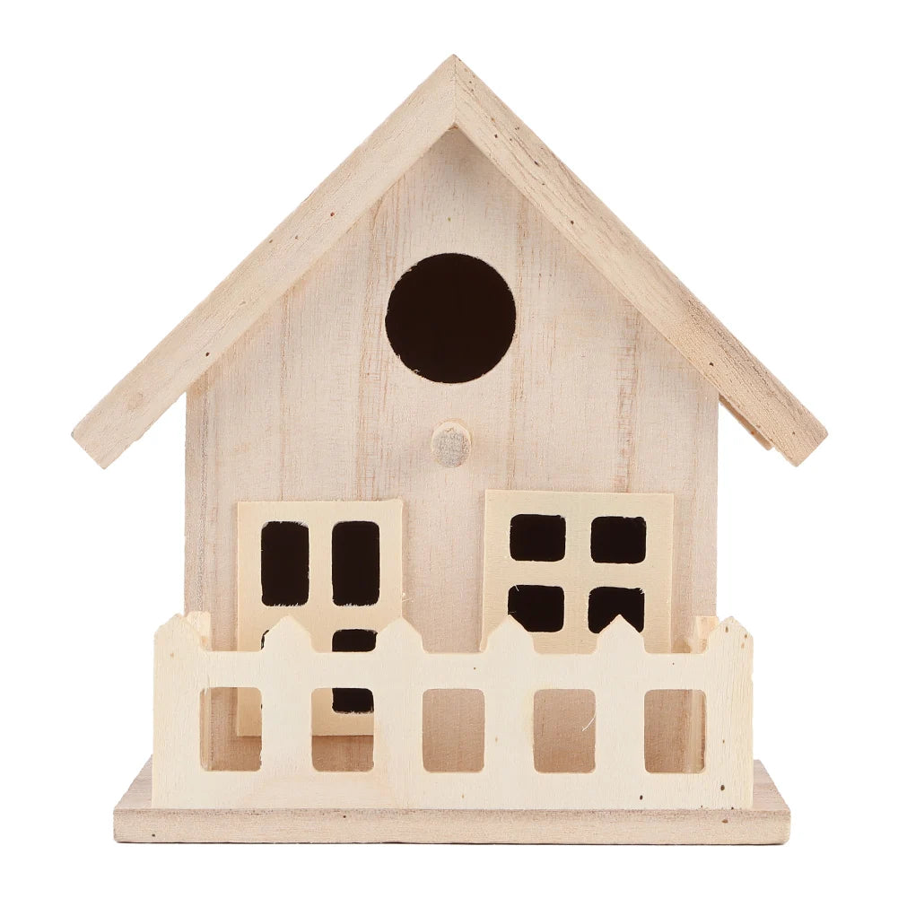 NONE Wooden Bird House Outdoor Hanging Nest Box Premium