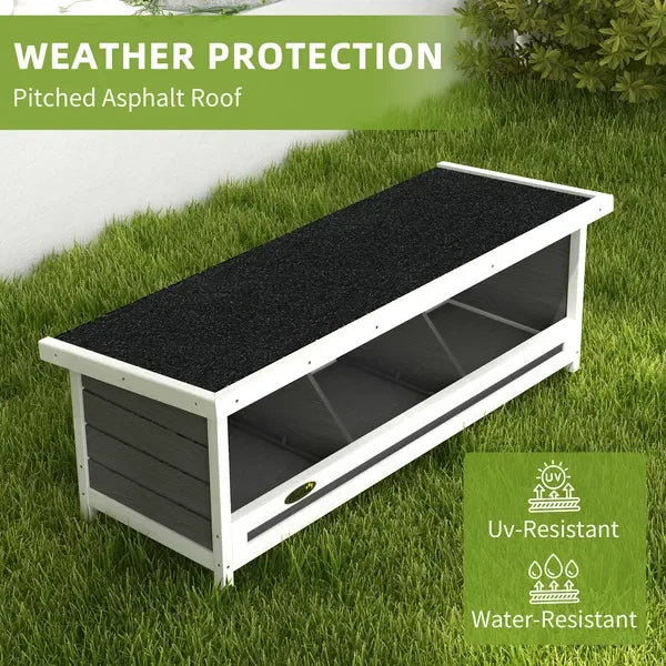 Wood Nesting Boxes for Up to Three Chickens with Roof