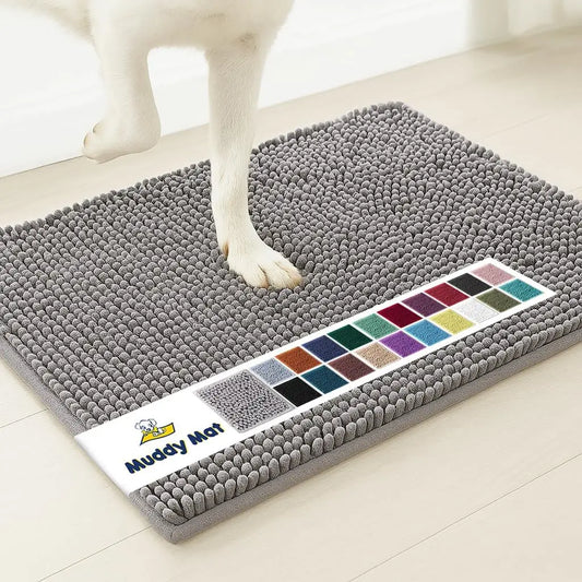Super Absorbent Microfiber Dog Door Mat For Muddy Paws Washable