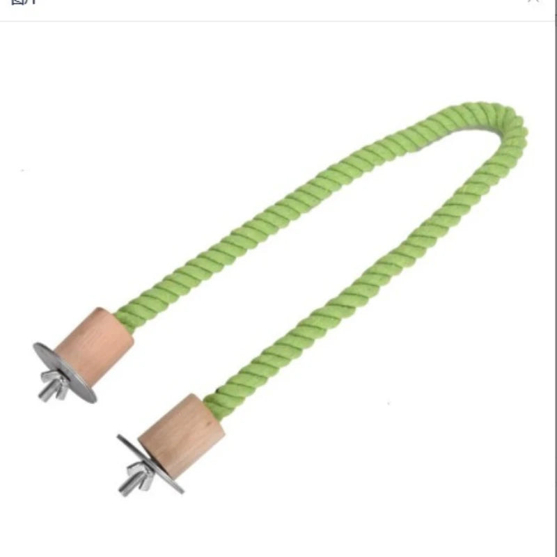 Parrot Training Toy Cage Cotton Rope Perch For Budgies