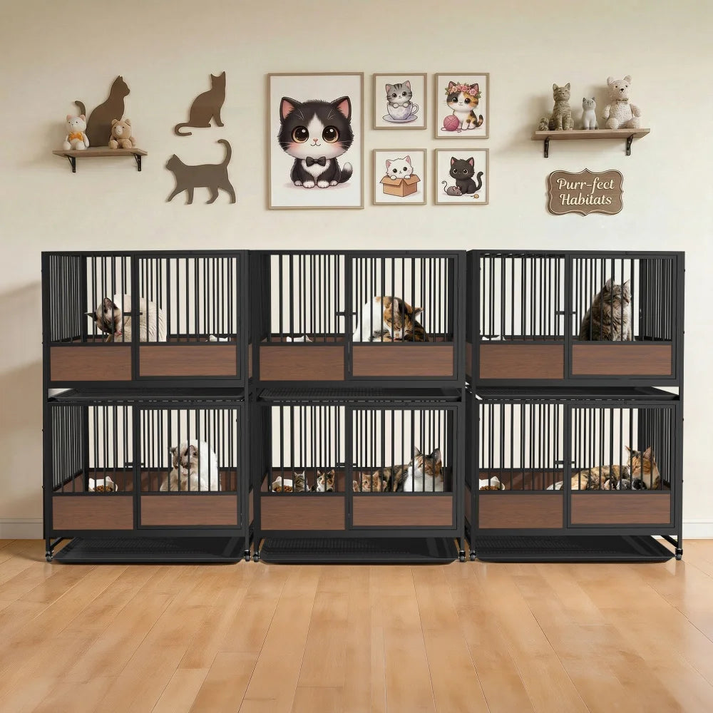 Heavy Duty Metal Cat Cage Playpen for Cats and Dogs