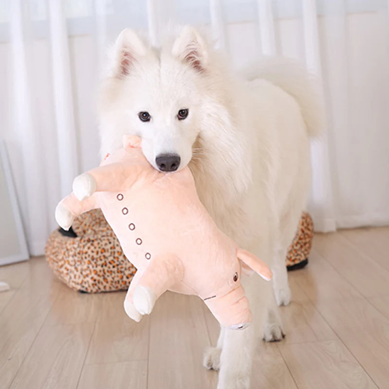 XLeiPet Plush Pig Dog Chew Sleeping Toy For Small Dogs