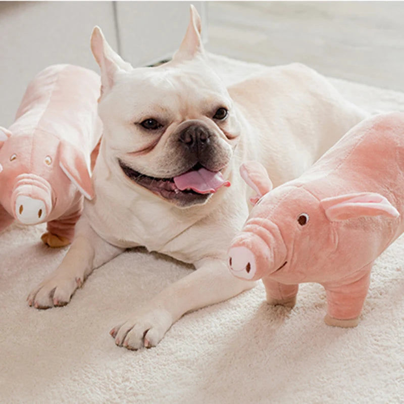XLeiPet Plush Pig Dog Chew Sleeping Toy For Small Dogs