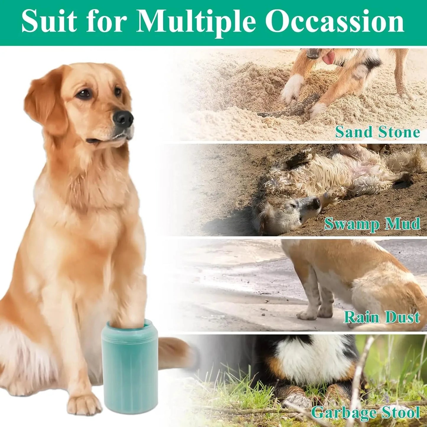 Soft Silicone Pet Foot Wash Container For Cats And Dogs