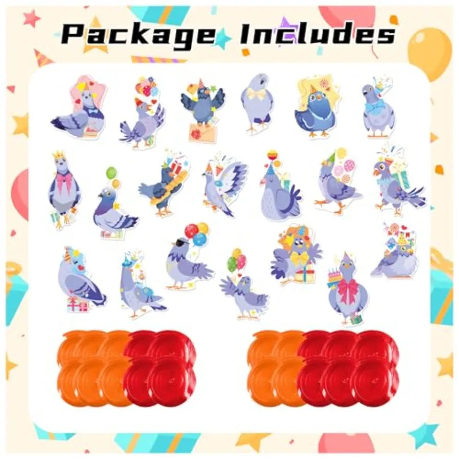 Pigeon Hanging Decorations Ceiling Swirls for Bird Birthday Party Supplies