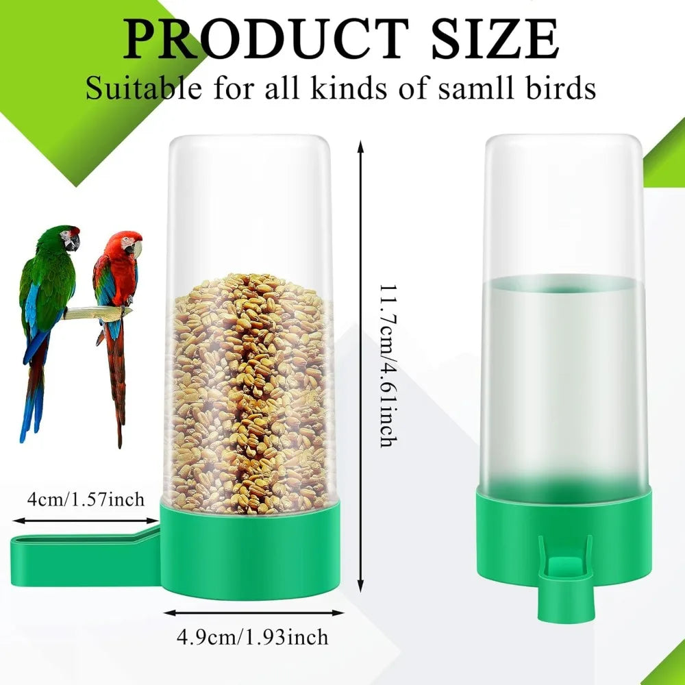 Lamoutor Plastic Bird Water Feeder Drinker Clip For Cage Birds