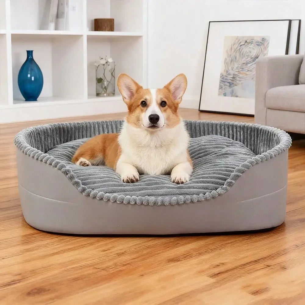 Premium Plush Cotton Pet Bed For Dogs And Cats Indoor