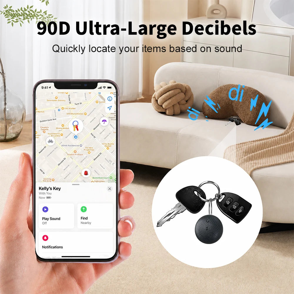 Bluetooth Pet Tracker With App Alerts Waterproof Dog Cat Locator