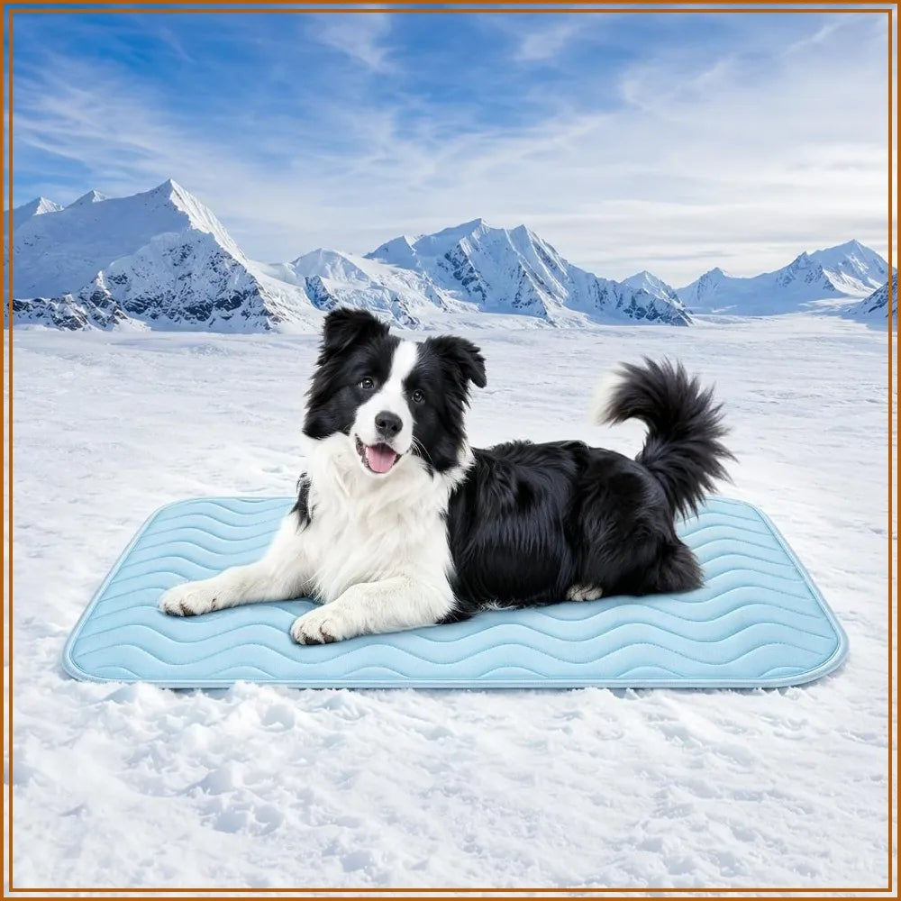 Dog Cooling Mat Self Cooling Pad Washable Non Slip