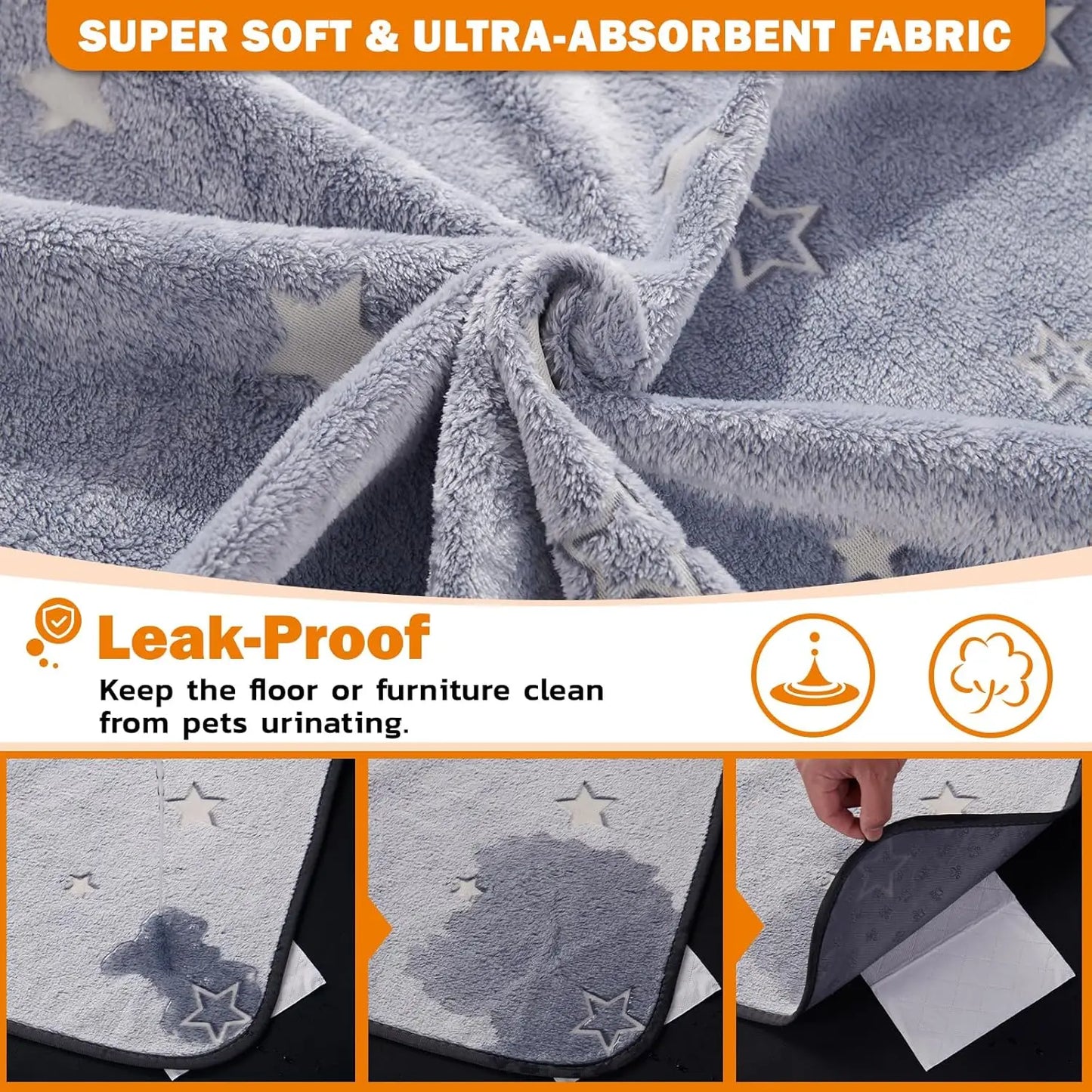 Washable Dog Pads for Fast Absorption and Non-Slip Training