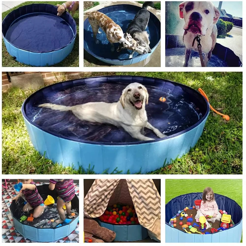 Portable Dog Pool Bathing Tub For Large Dogs Scratch Resistant