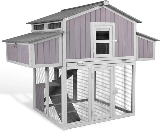 Foldable Outdoor Chicken Coop With Nesting Boxes And Perches