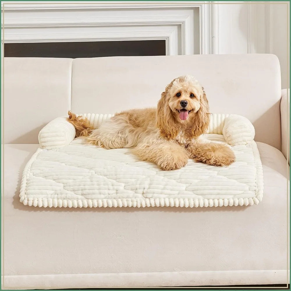 Non Slip Dog Couch Bed With Washable Velvet Cover Seasons